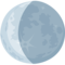 Waning Crescent Moon emoji on Messenger